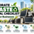 Corporate e-waste disposal checklist showing seven steps for responsible electronic waste management in India